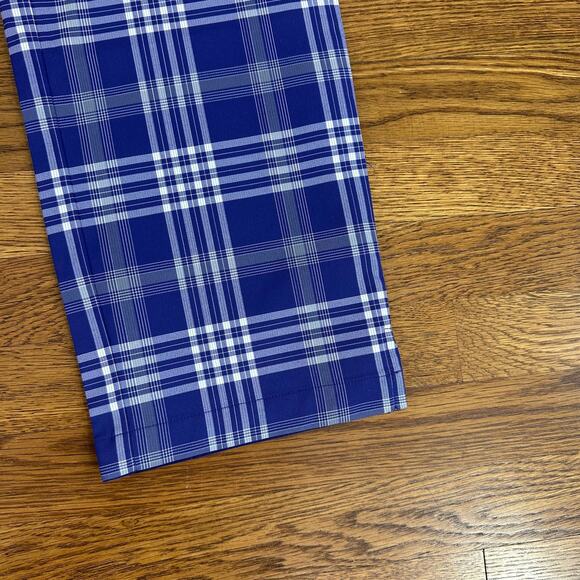 Nike Golf Purple Plaid Mid Rise Tour Performance Straight Leg Pants - Picture 2 of 8